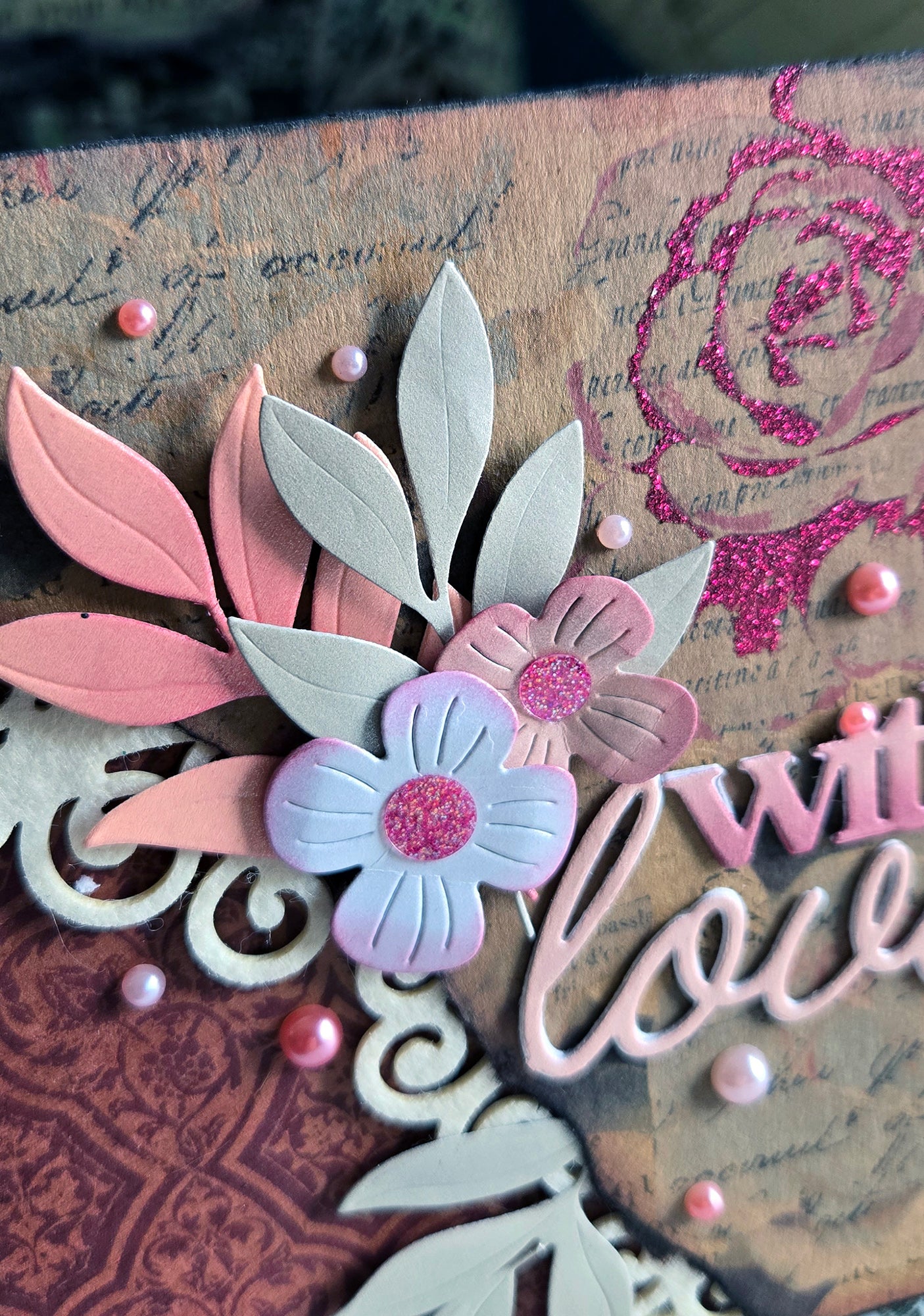 Set of 3 4x4" Greeting Cards, Vintage Craft Cards