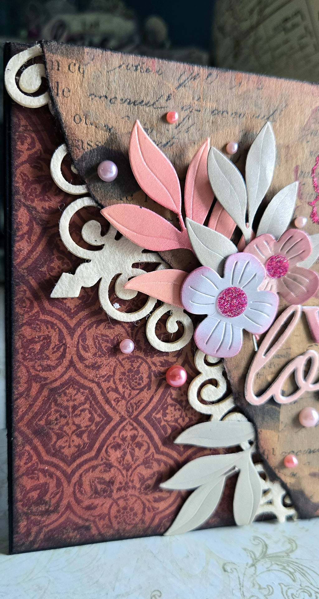 Set of 3 4x4" Greeting Cards, Vintage Craft Cards