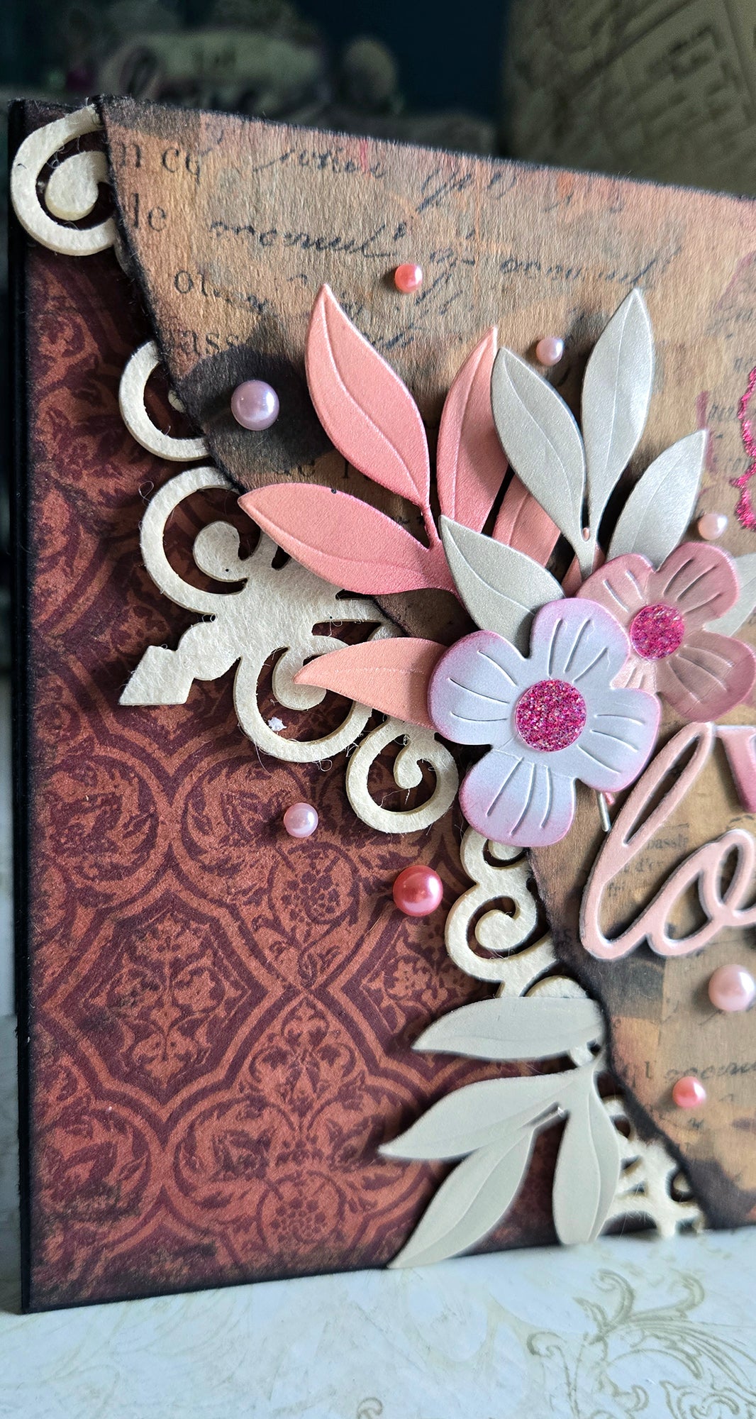 Set of 3 4x4" Greeting Cards, Vintage Craft Cards