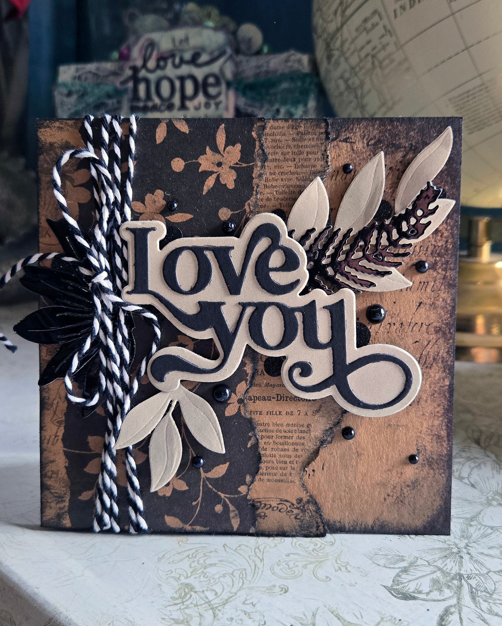 Set of 3 4x4" Greeting Cards, Vintage Craft Cards