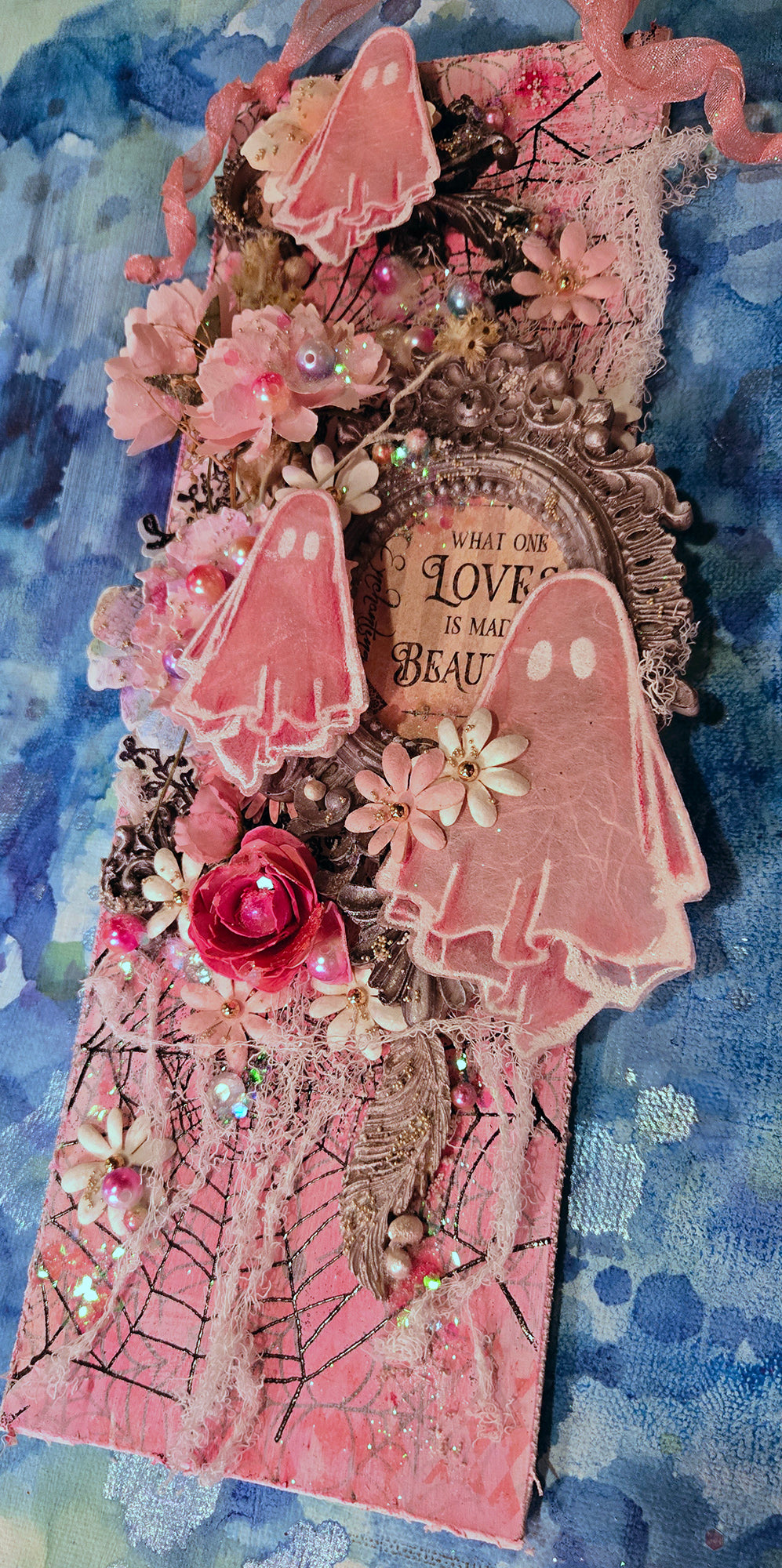 Beautifully Haunted from the Sugar-Coated Holiday Suite Mini Mixed Media Art Piece