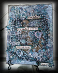 Large Anchor of Hope Steampunk Industrial Art, Handmade Mixed Media Canvas