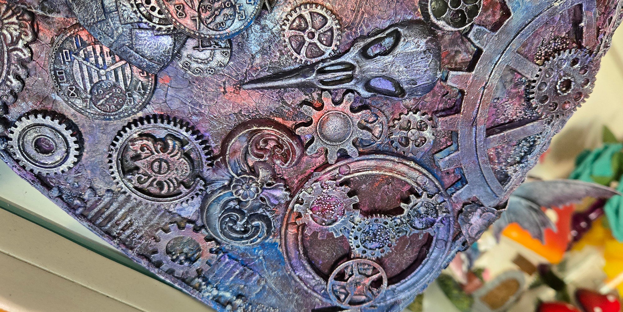 From the Depths of My Heart 3D Mixed Media Art Display Structure