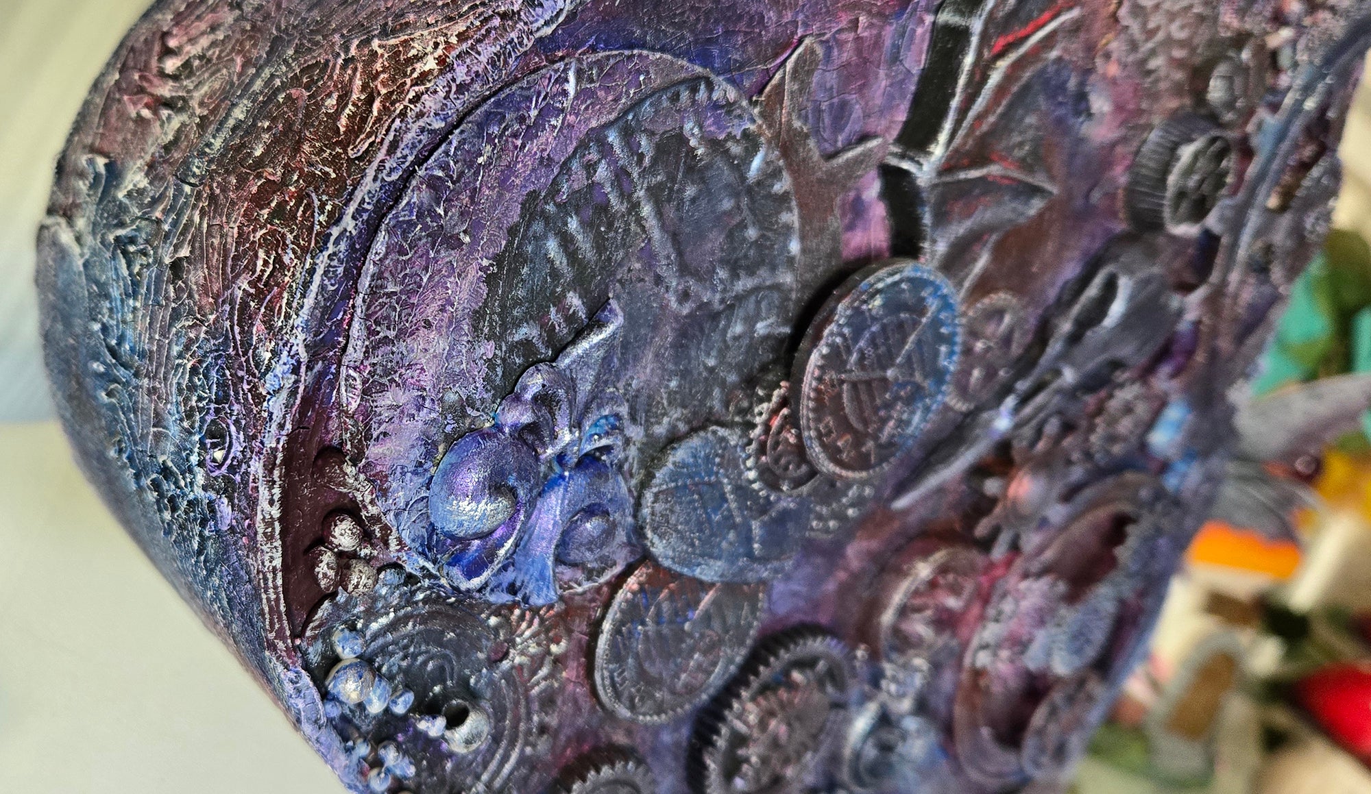 From the Depths of My Heart 3D Mixed Media Art Display Structure