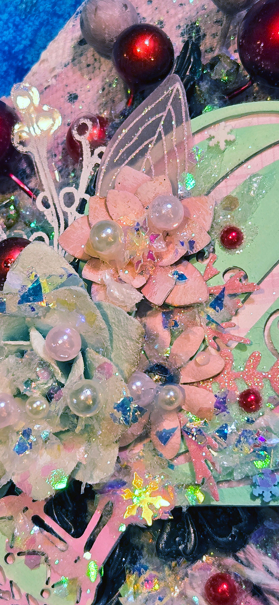 Sweet Balloon Rides from the Sugar-Coated Holiday Suite Mini Mixed Media Art Piece
