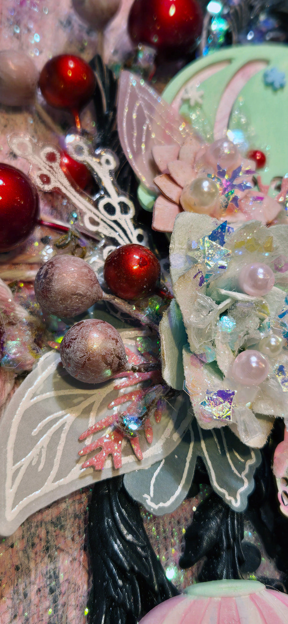 Sweet Balloon Rides from the Sugar-Coated Holiday Suite Mini Mixed Media Art Piece