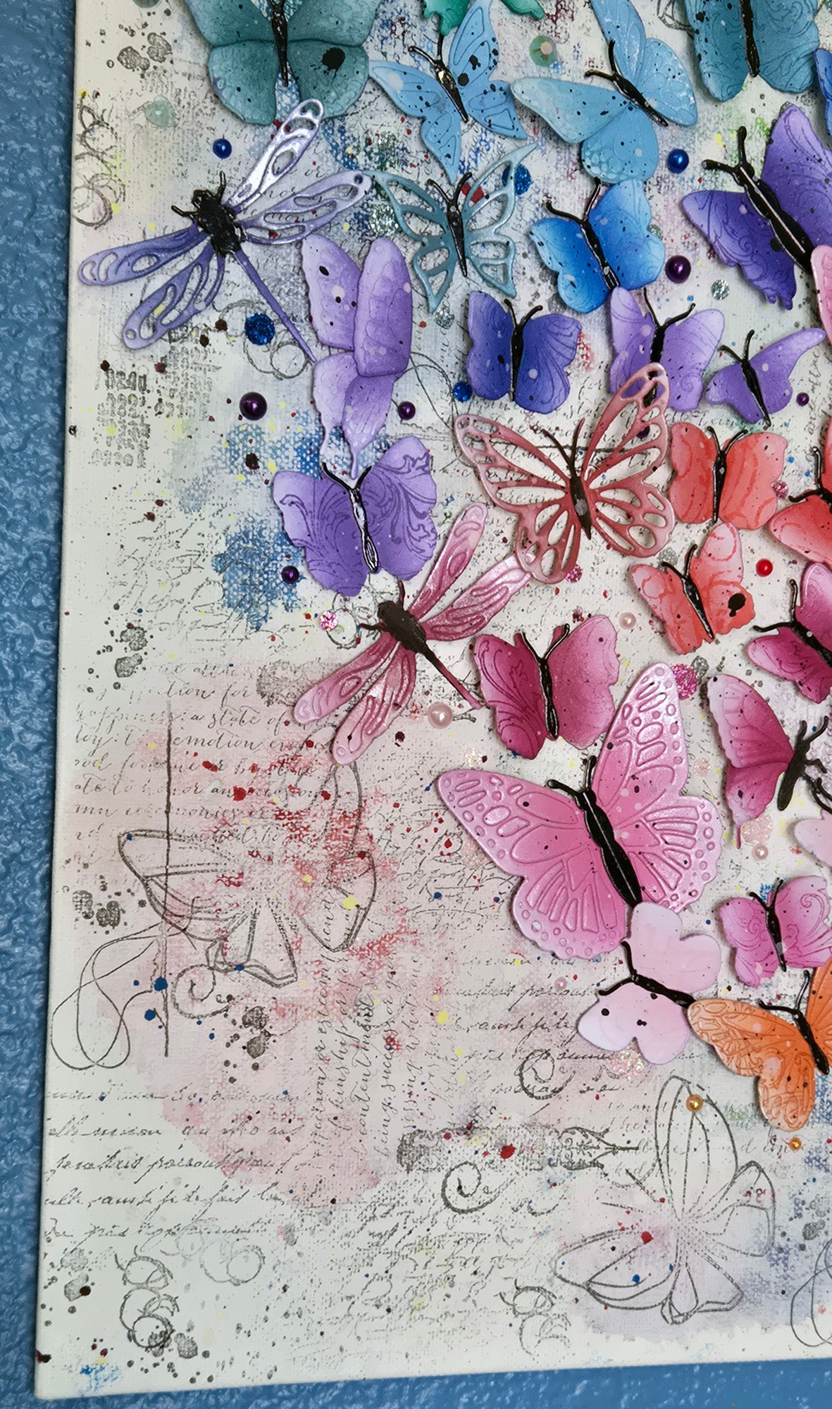 The Rainbow Kaleidoscope 12x16" Canvas Panel Mixed Media Wall Art