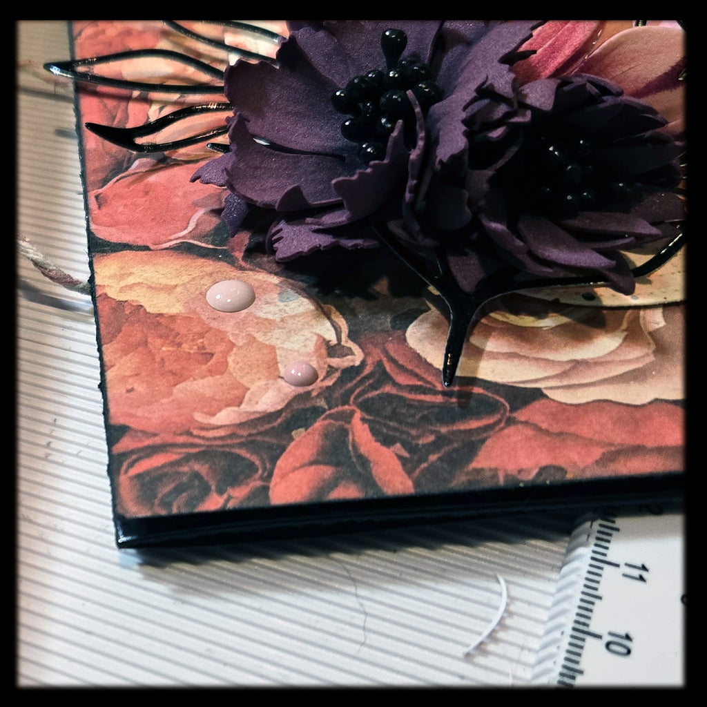 Shabby Chic "Hello" Greeting Card, Mixed Media