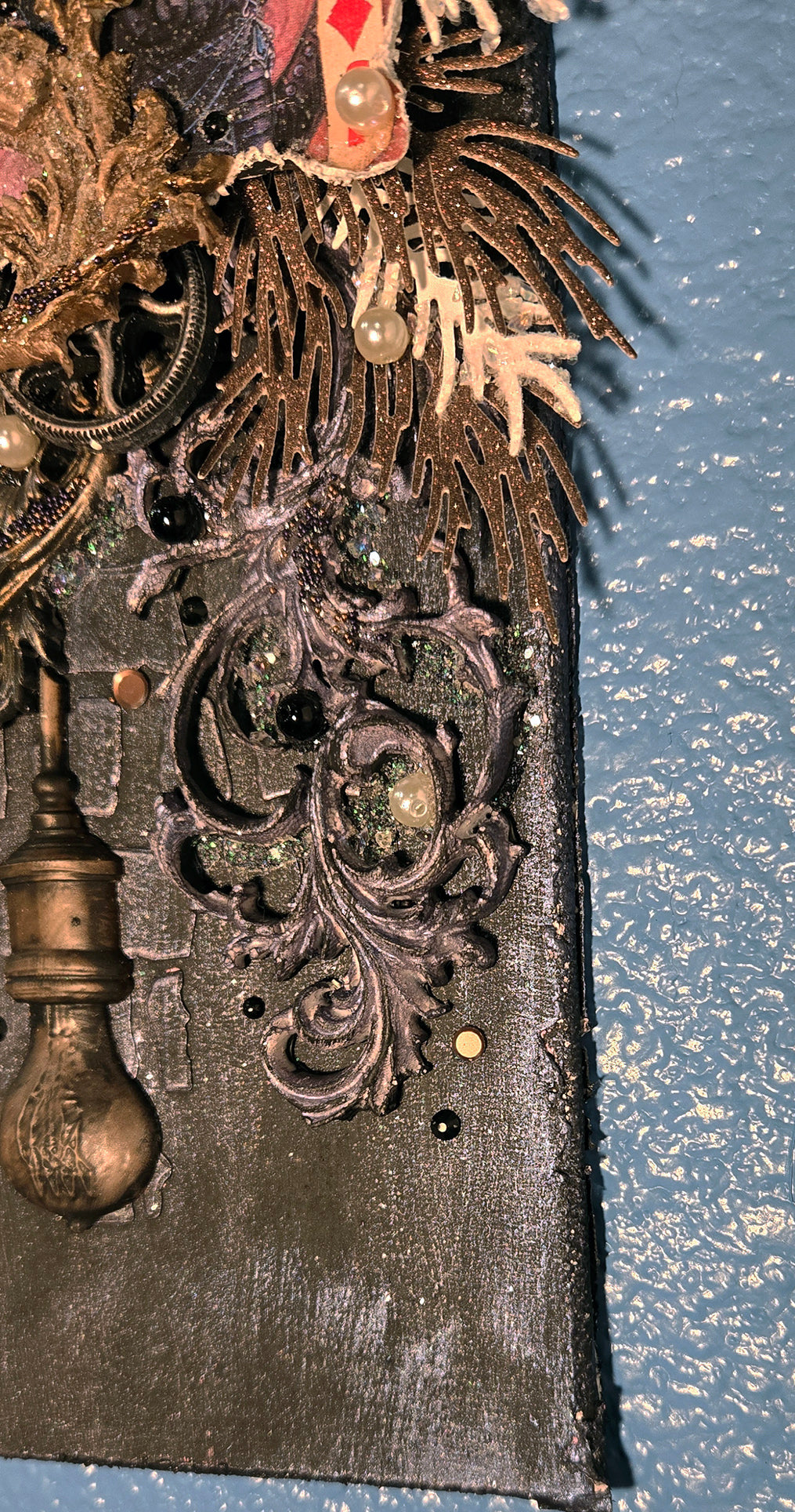 The Cimmerian Pair from the Sugar-Coated Holiday Suite Mini Mixed Media Art Piece