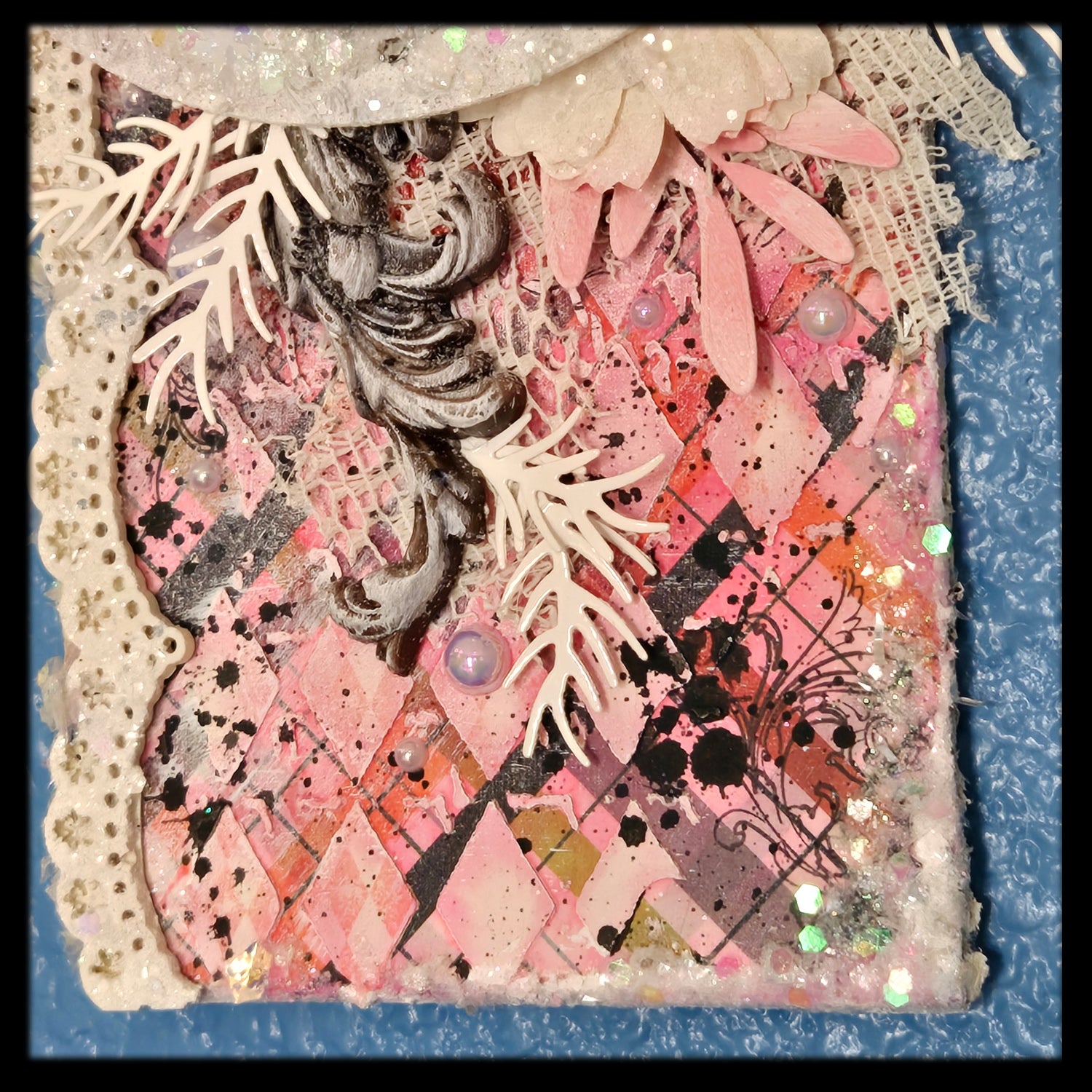 Winter Snow Globe from the Sugar-Coated Holiday Suite Mini Mixed Media Art Piece