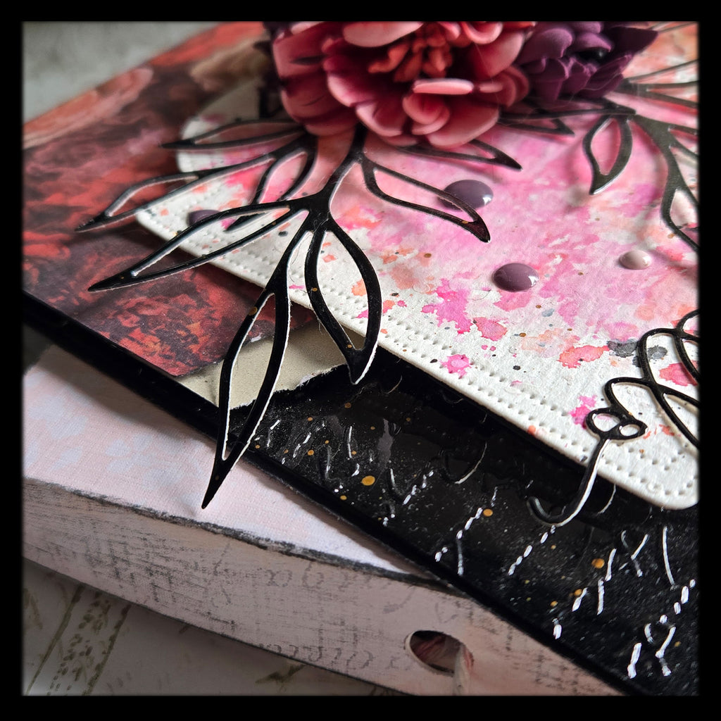Shabby Chic "Hello" Greeting Card, Mixed Media