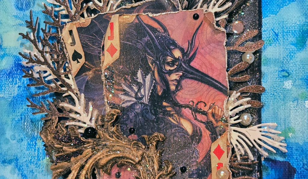 The Cimmerian Pair from the Sugar-Coated Holiday Suite Mini Mixed Media Art Piece
