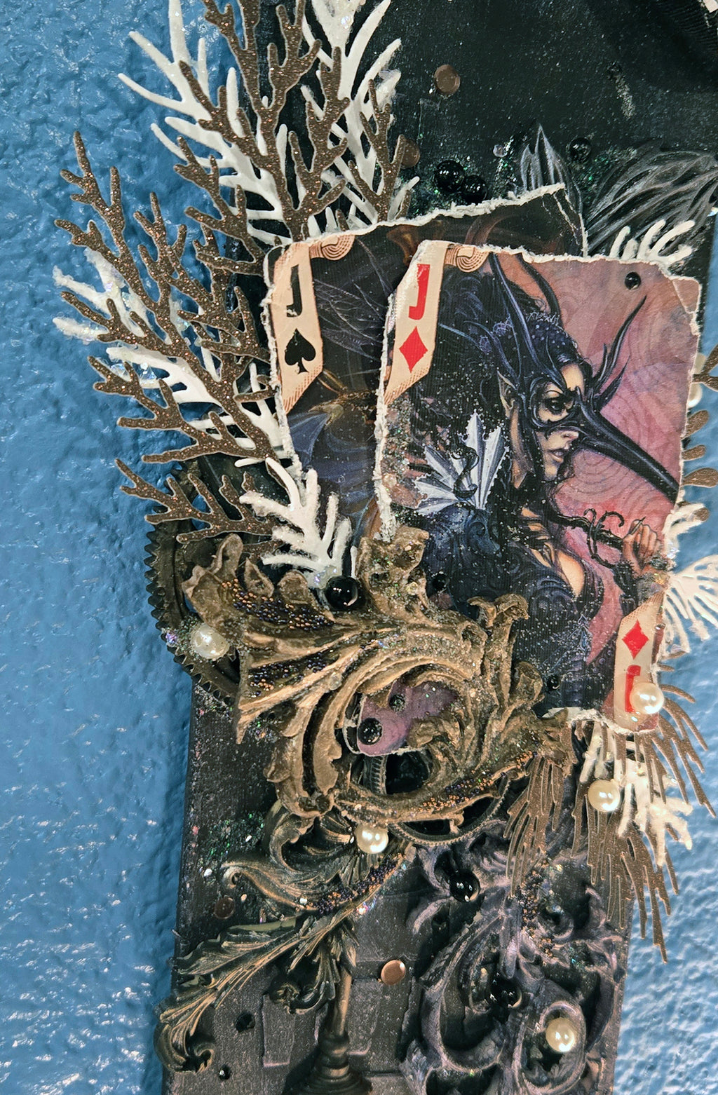 The Cimmerian Pair from the Sugar-Coated Holiday Suite Mini Mixed Media Art Piece