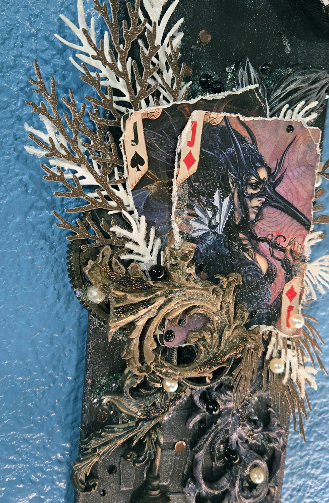 The Cimmerian Pair from the Sugar-Coated Holiday Suite Mini Mixed Media Art Piece