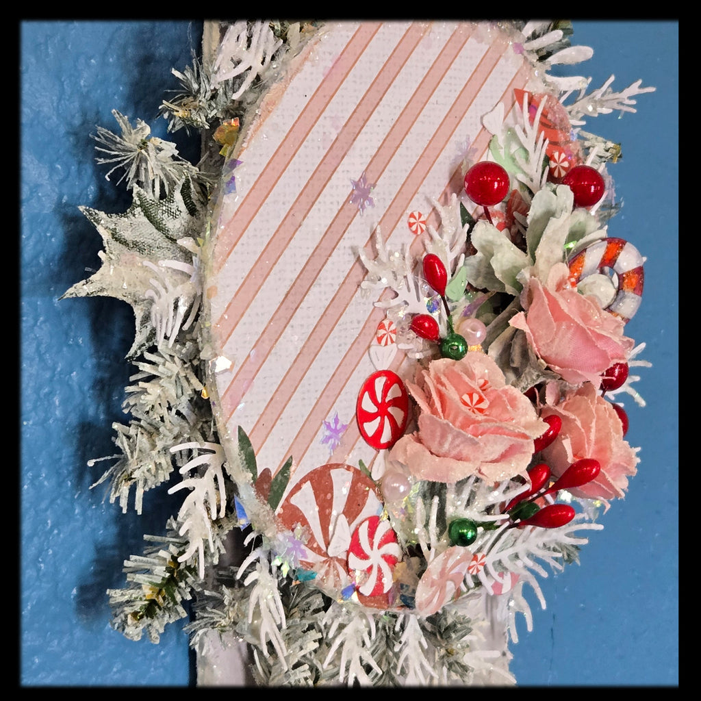 Mini Rose Bouquet from the Sugar-Coated Holiday Suite Mini Mixed Media Art Piece
