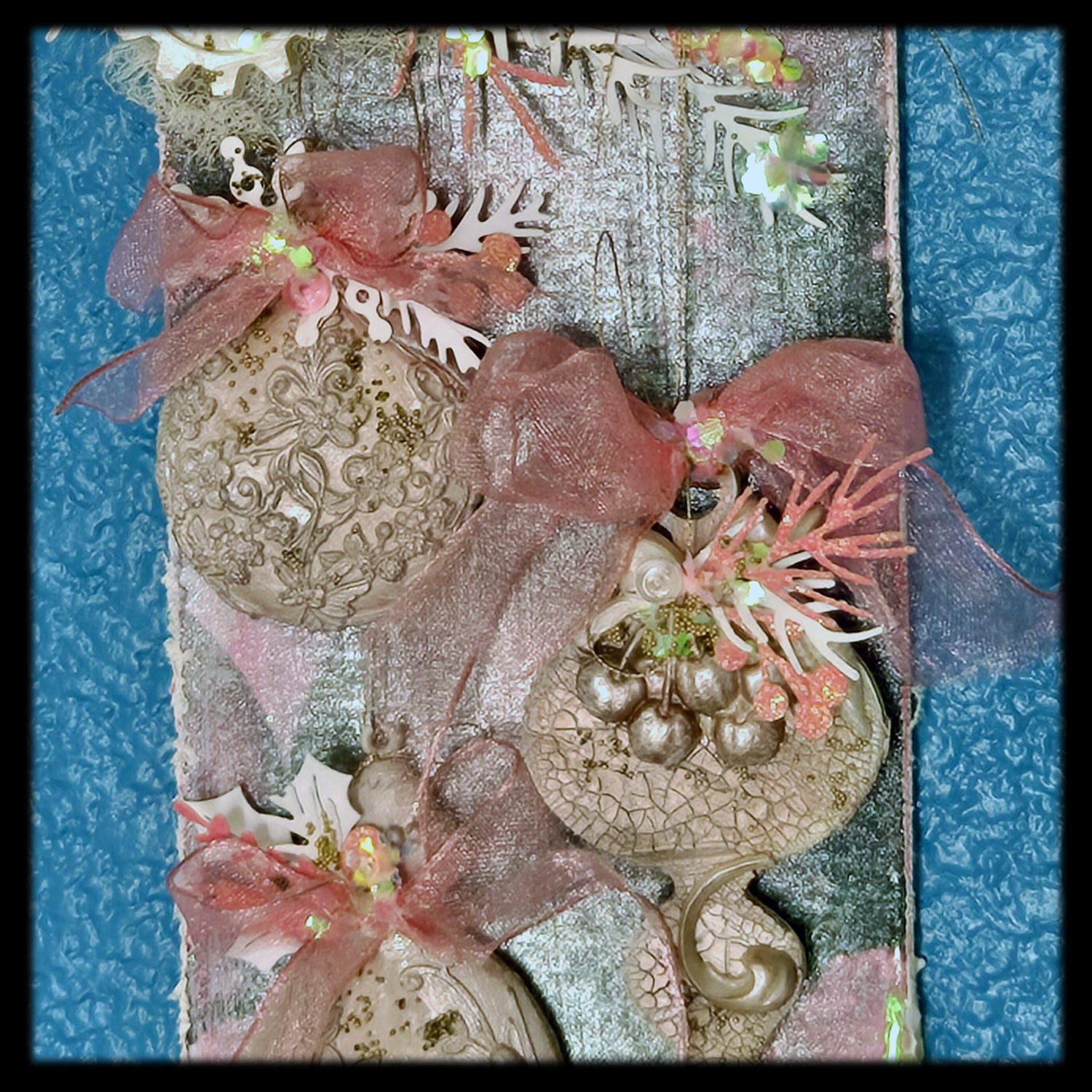 The Winter Seal from the Sugar-Coated Holiday Suite Mini Mixed Media Art Piece