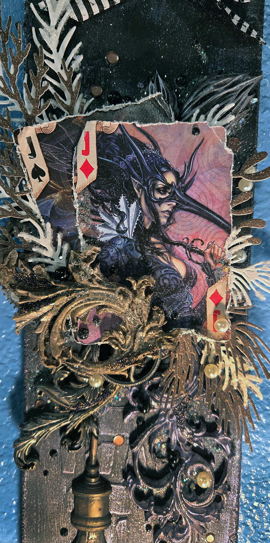 The Cimmerian Pair from the Sugar-Coated Holiday Suite Mini Mixed Media Art Piece