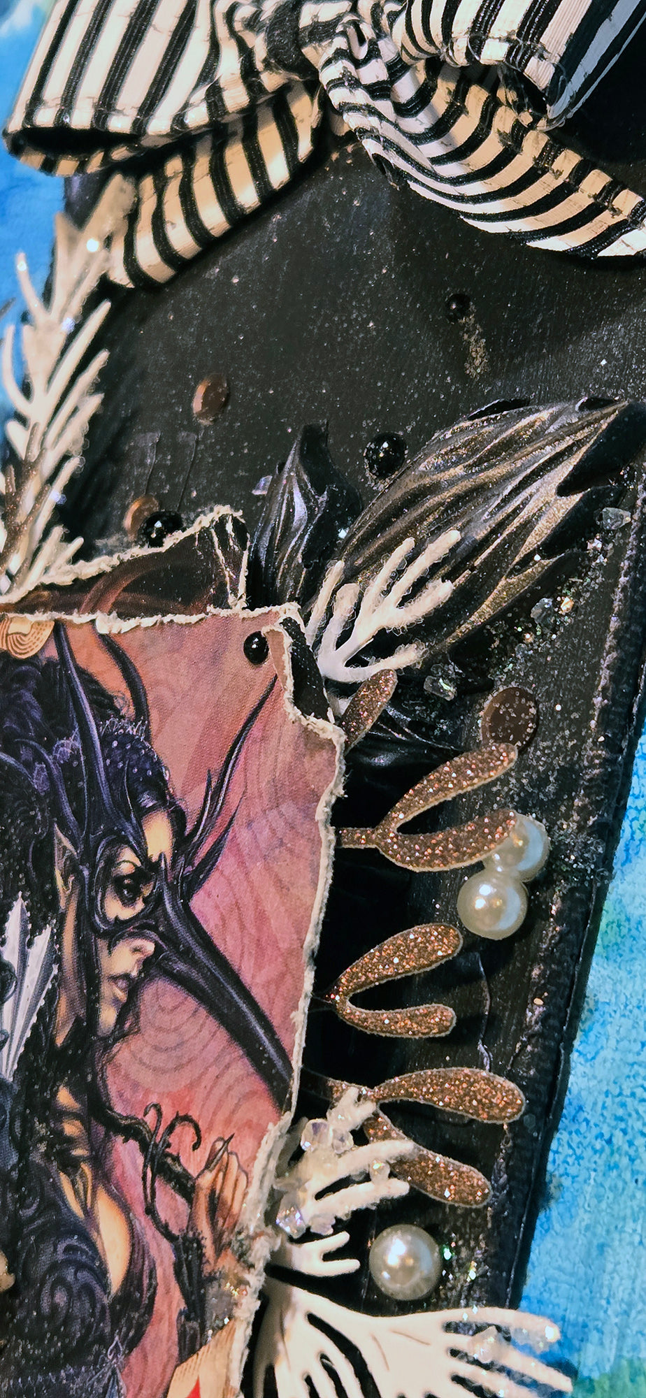 The Cimmerian Pair from the Sugar-Coated Holiday Suite Mini Mixed Media Art Piece