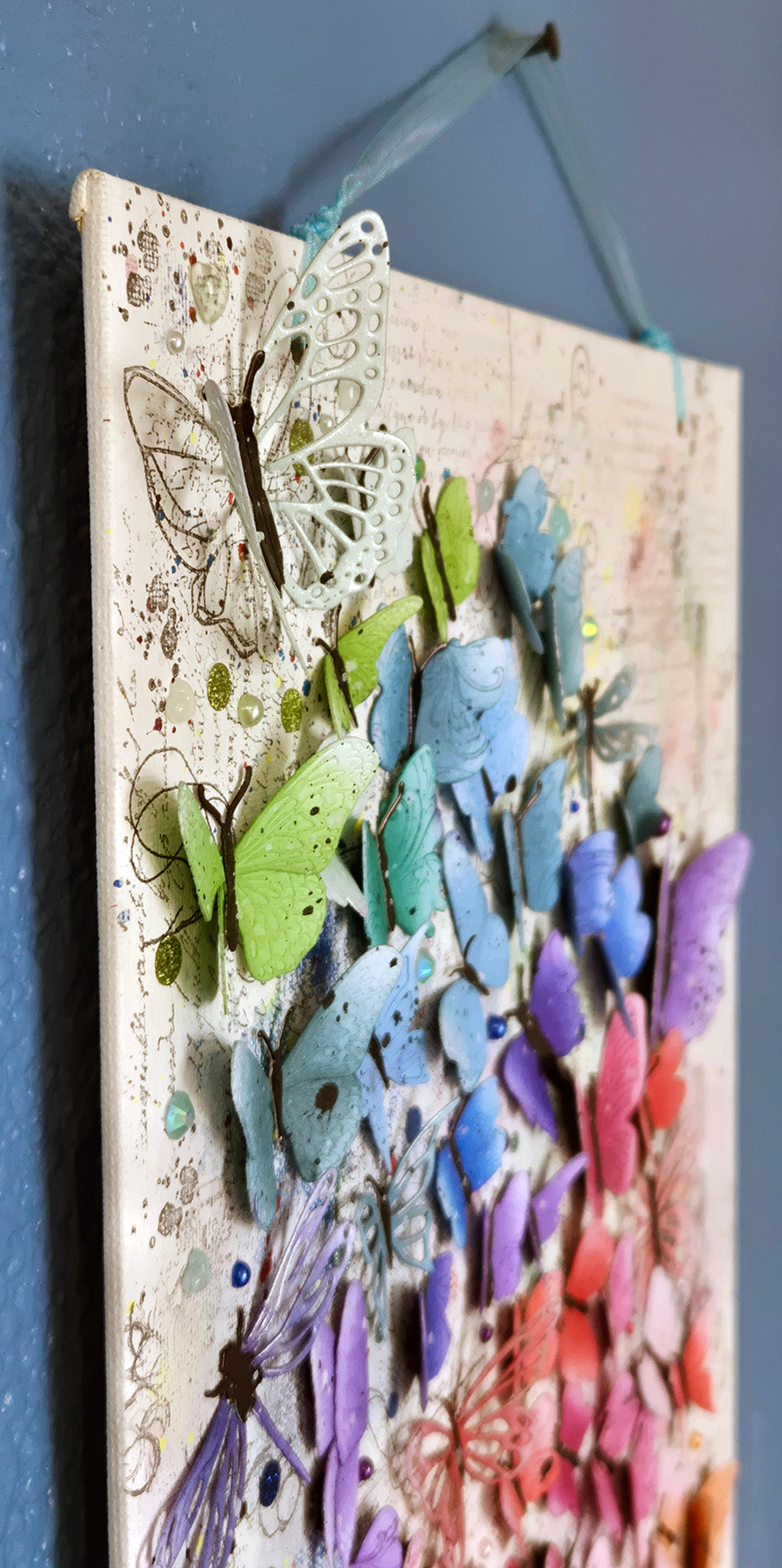 The Rainbow Kaleidoscope 12x16" Canvas Panel Mixed Media Wall Art