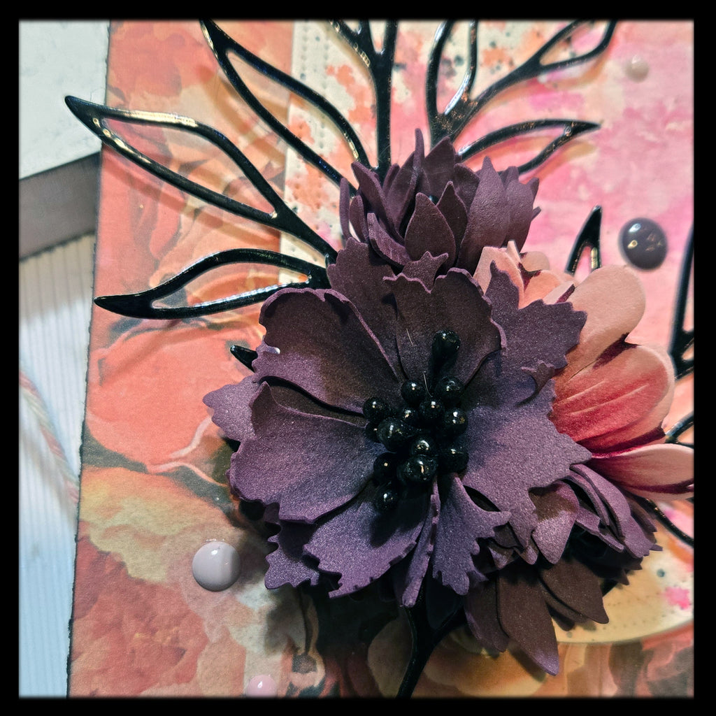 Shabby Chic "Hello" Greeting Card, Mixed Media