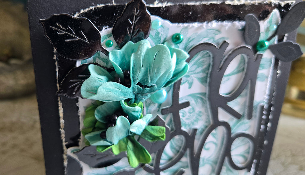 Simply Elegant "Friend" Greeting Card, Mixed Media
