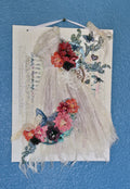 The White Dress Handmade Mixed Media Steampunk Wall Art