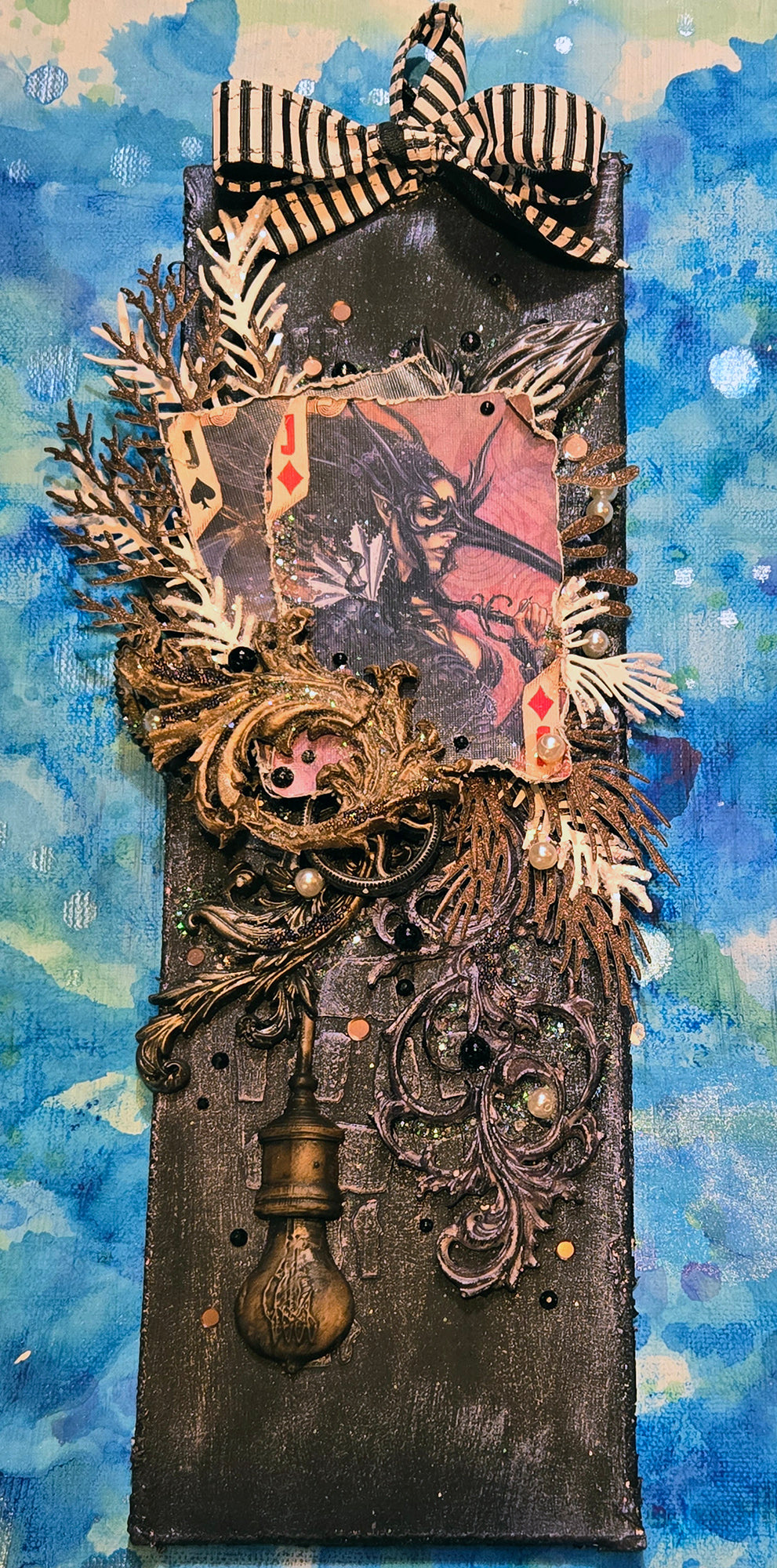 The Cimmerian Pair from the Sugar-Coated Holiday Suite Mini Mixed Media Art Piece
