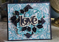 Simply Elegant "Love" Greeting Card, Mixed Media