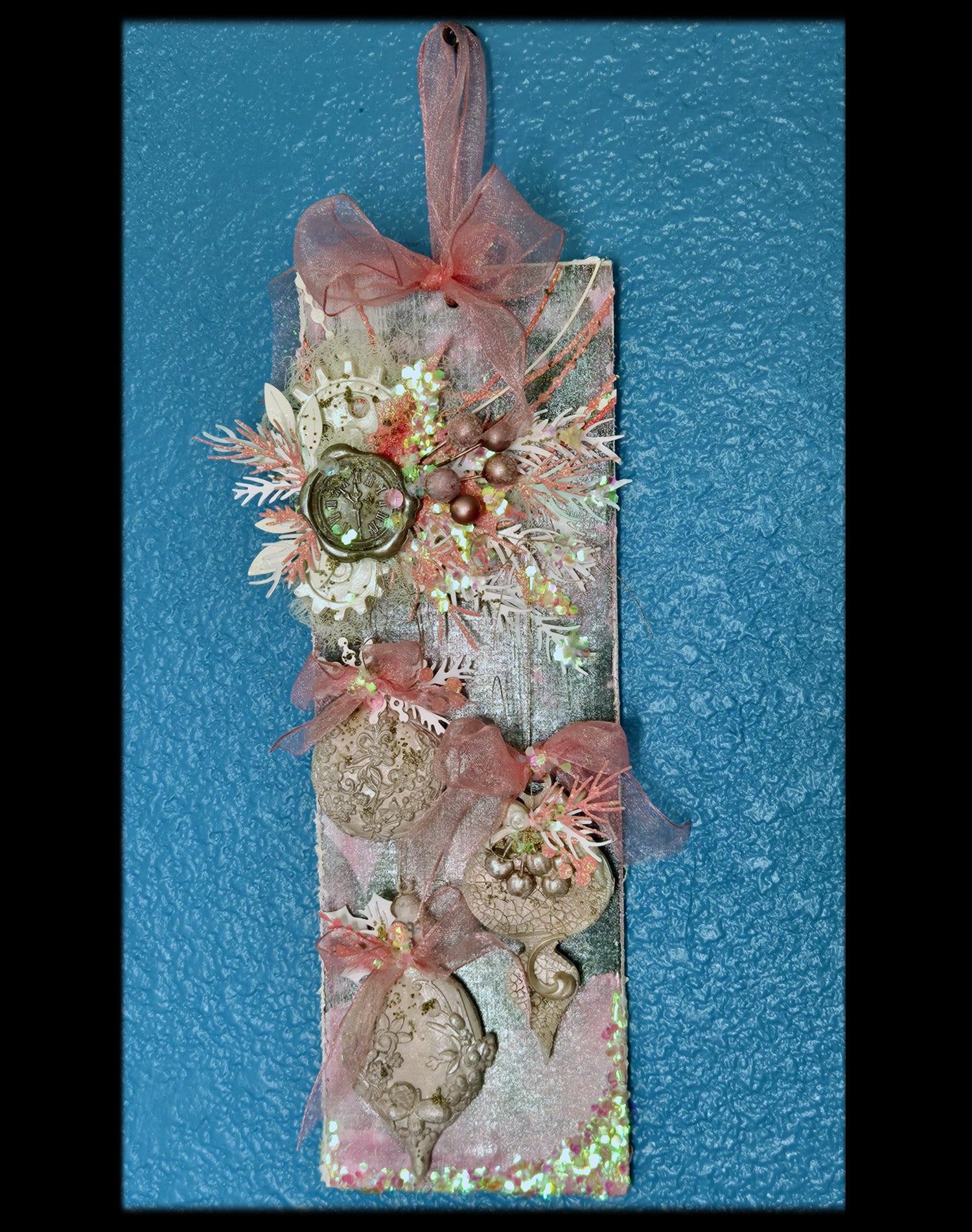 The Winter Seal from the Sugar-Coated Holiday Suite Mini Mixed Media Art Piece