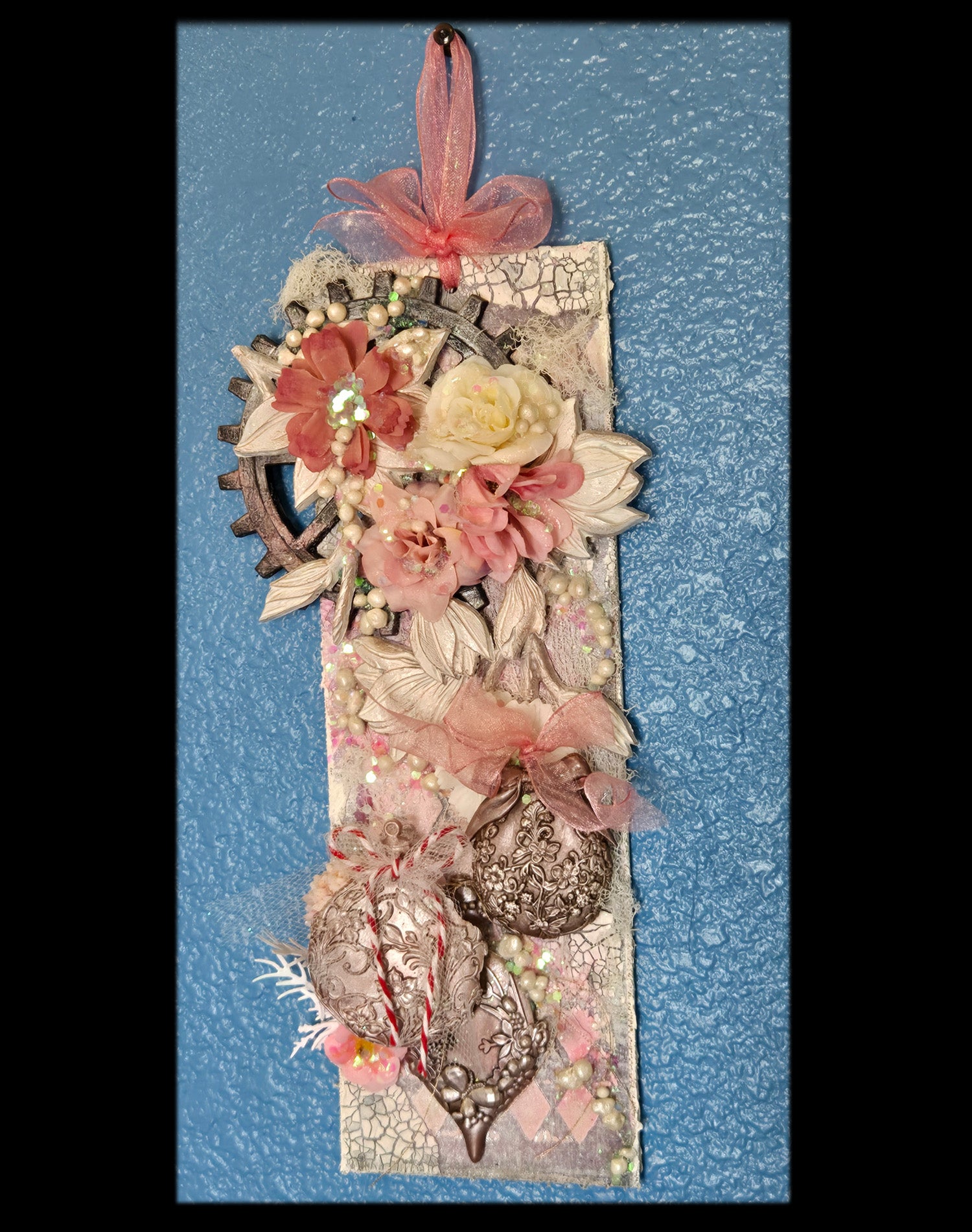Hanging Baubles from the Sugar-Coated Holiday Suite Mini Mixed Media Art Piece (Copy)