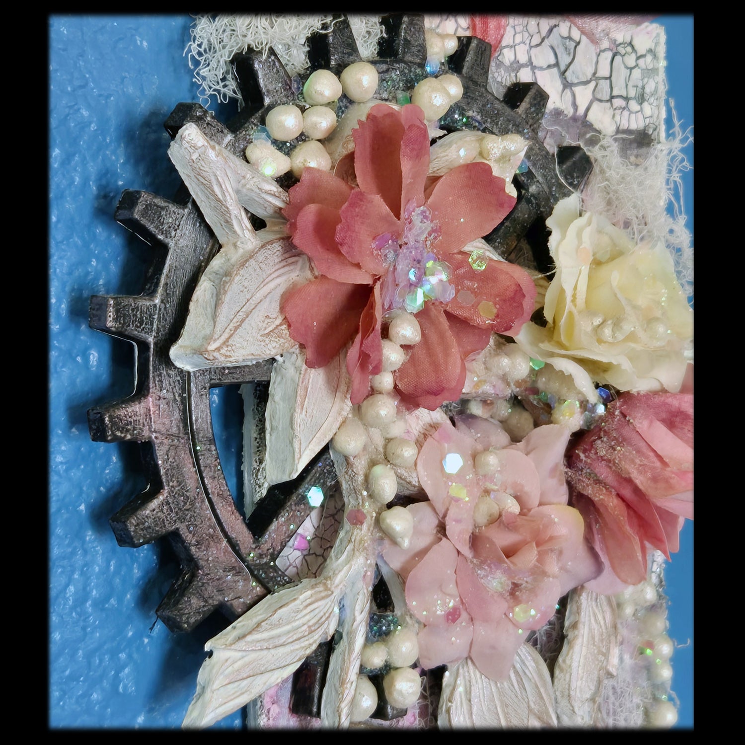 Hanging Baubles from the Sugar-Coated Holiday Suite Mini Mixed Media Art Piece (Copy)