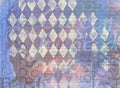 Digital product Harlequin Blues & Harlequin Splatter Designs: Grunge Art Journaling, Scrapbook, Card Making, 2 Printable Pages
