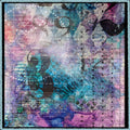 InkBlot Grunge3 Rice Paper: Distress Art Journaling, Scripture Background,, Card Making, Scrapbook Paper (13x9.5)