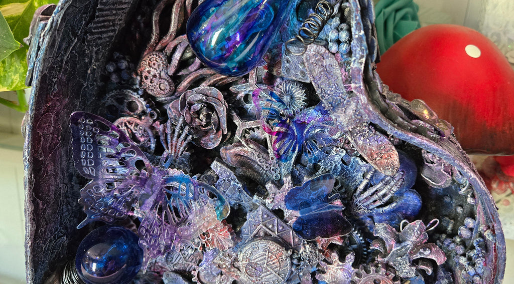 From the Depths of My Heart 3D Mixed Media Art Display Structure