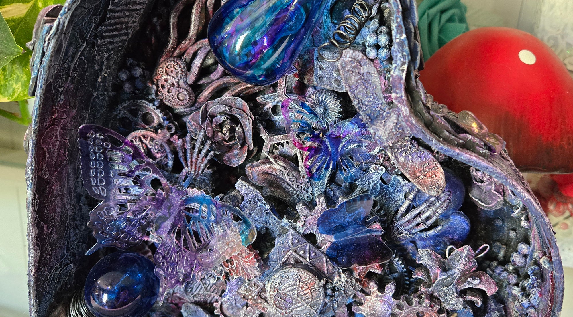 From the Depths of My Heart 3D Mixed Media Art Display Structure