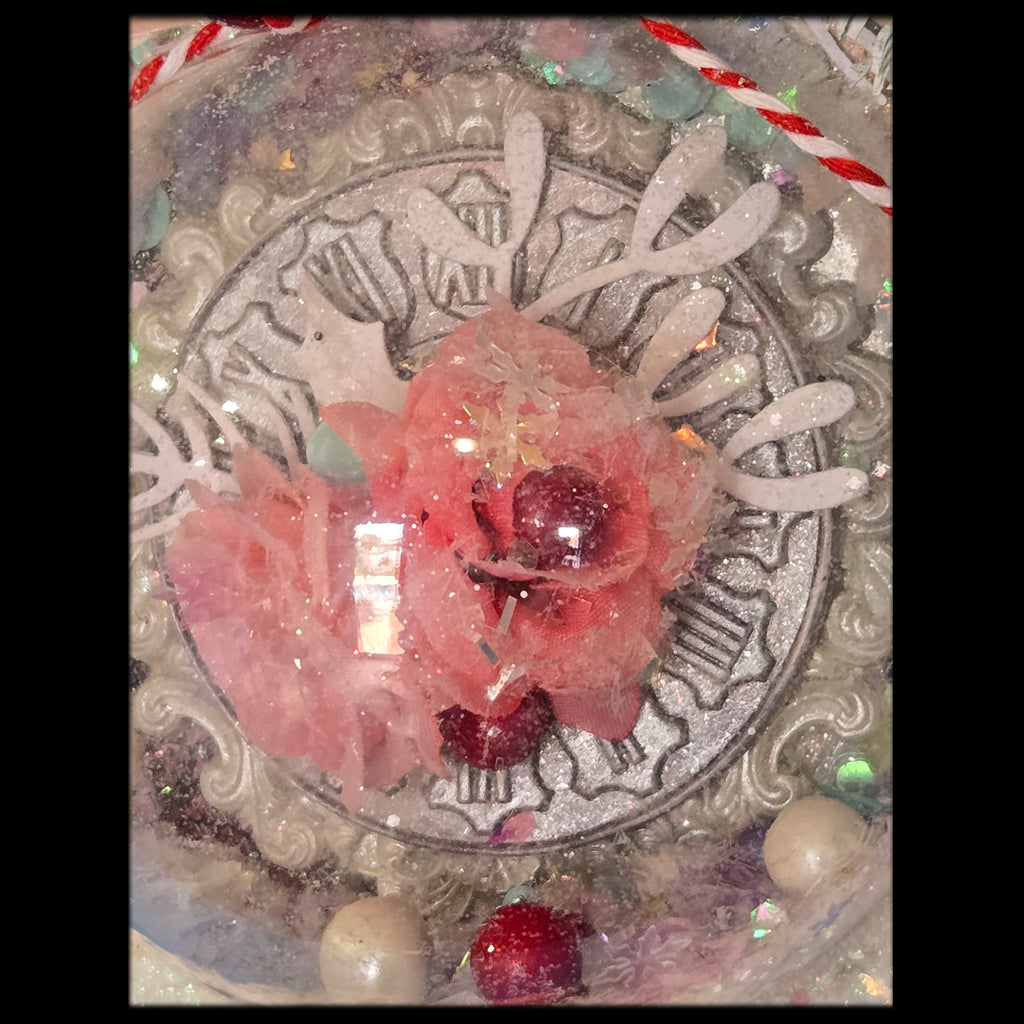 Winter Snow Globe from the Sugar-Coated Holiday Suite Mini Mixed Media Art Piece