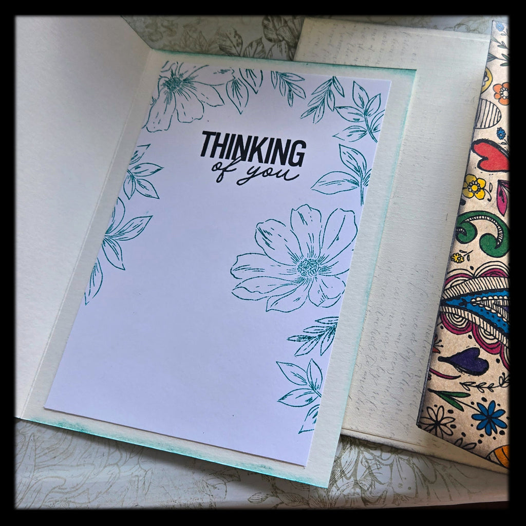 Hippie-Style Sweet Friend Greeting Card, Mixed Media