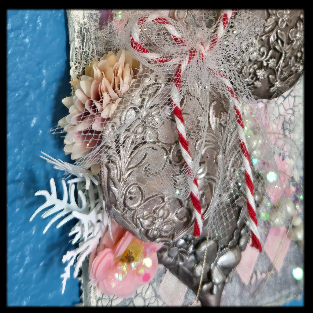 Hanging Baubles from the Sugar-Coated Holiday Suite Mini Mixed Media Art Piece (Copy)
