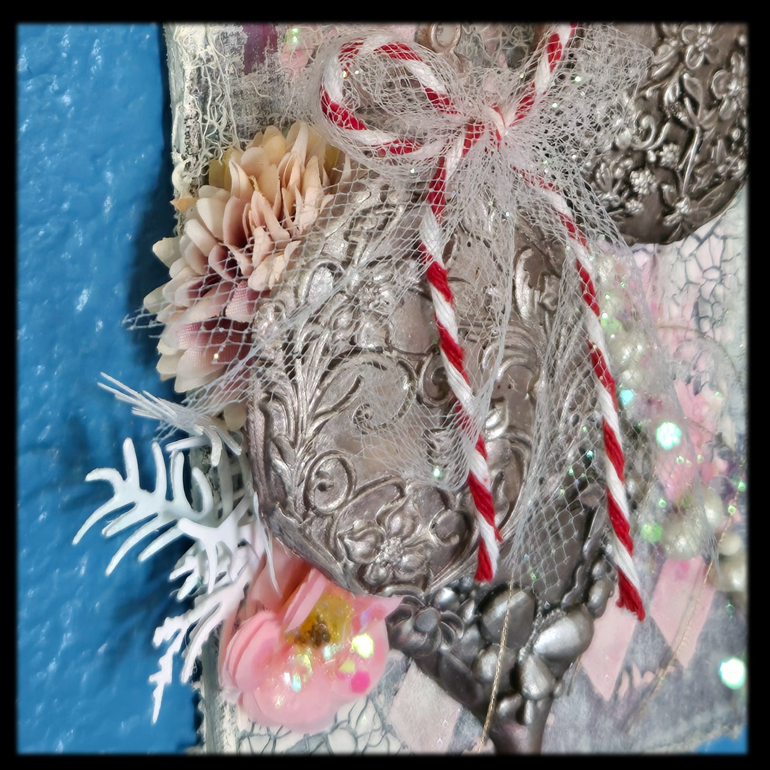 Hanging Baubles from the Sugar-Coated Holiday Suite Mini Mixed Media Art Piece (Copy)