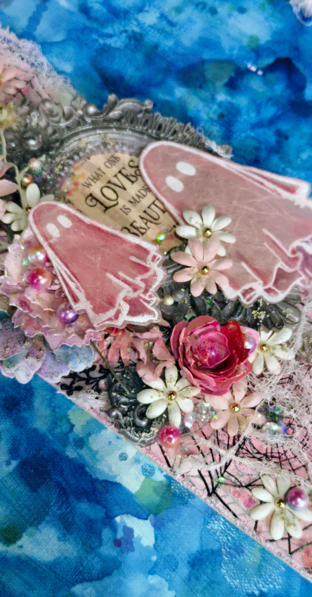 Beautifully Haunted from the Sugar-Coated Holiday Suite Mini Mixed Media Art Piece