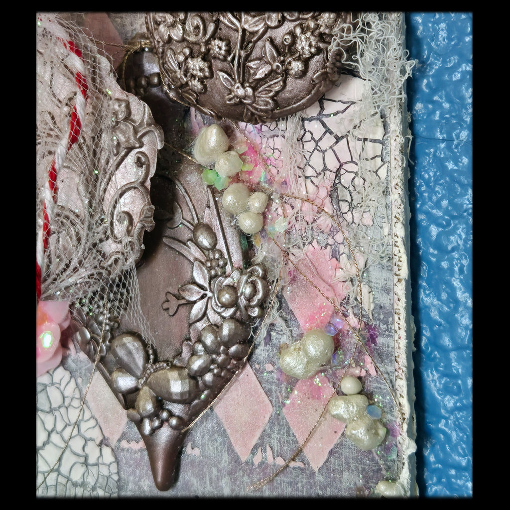 Hanging Baubles from the Sugar-Coated Holiday Suite Mini Mixed Media Art Piece (Copy)