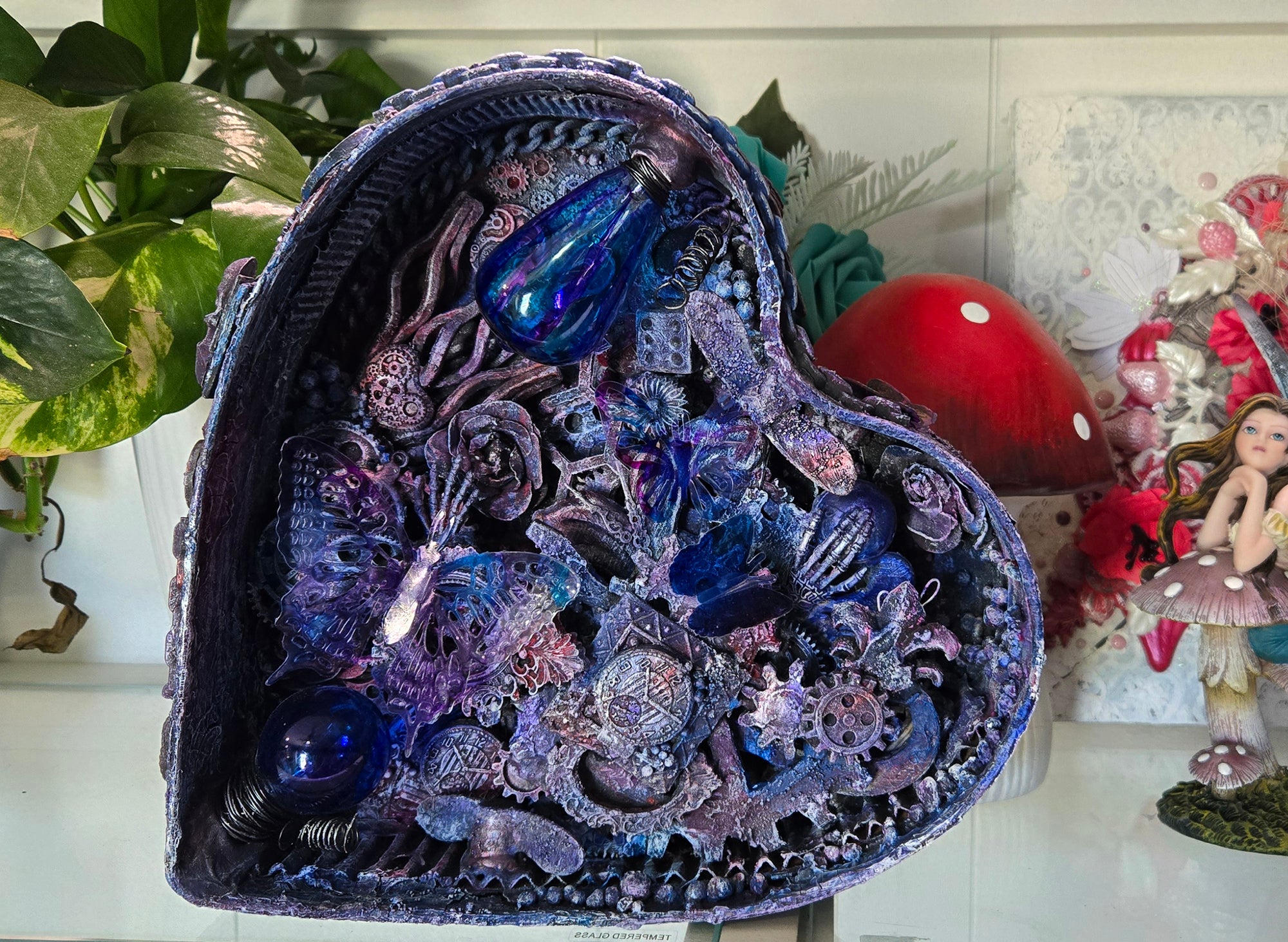From the Depths of My Heart 3D Mixed Media Art Display Structure
