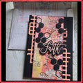 Faith Peach and Yellow Greeting Card, Mixed Media