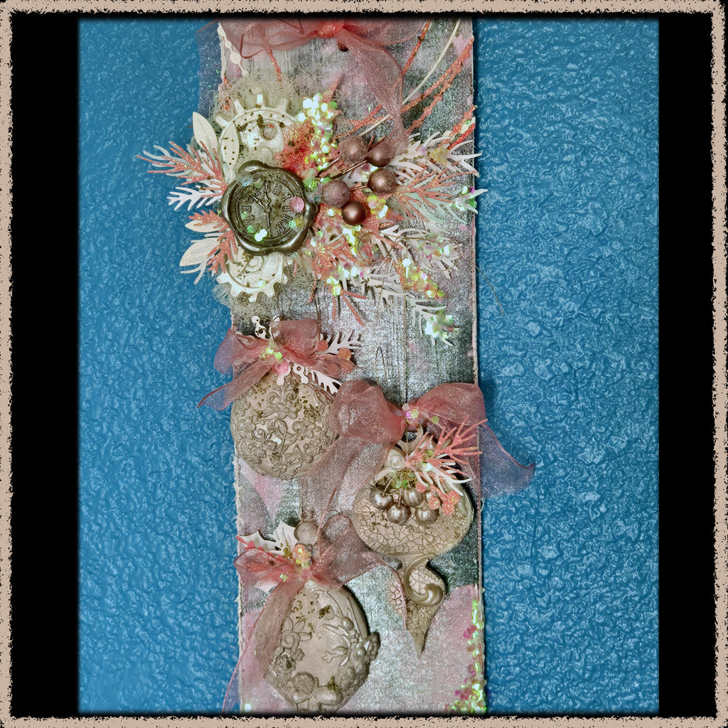 The Winter Seal from the Sugar-Coated Holiday Suite Mini Mixed Media Art Piece