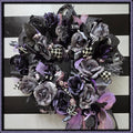 Sweet Gothic Mixed Media Wreath, Fall or Halloween Decor