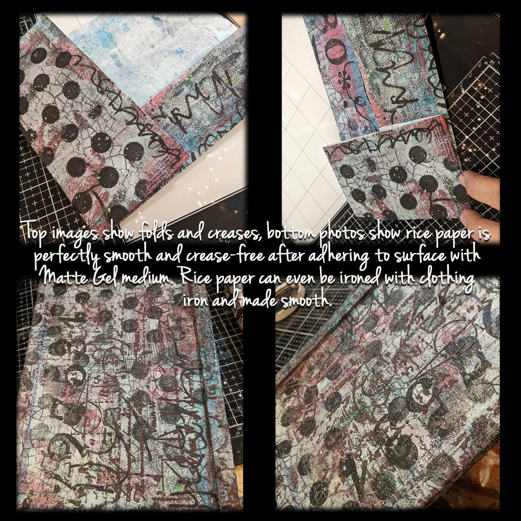 InkBlot Grunge3 Rice Paper: Distress Art Journaling, Scripture Background,, Card Making, Scrapbook Paper (13x9.5)