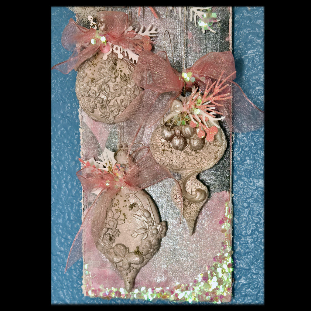 The Winter Seal from the Sugar-Coated Holiday Suite Mini Mixed Media Art Piece