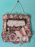 For His Love & Purpose 6x6" Wooden Frame Mixed Media Art