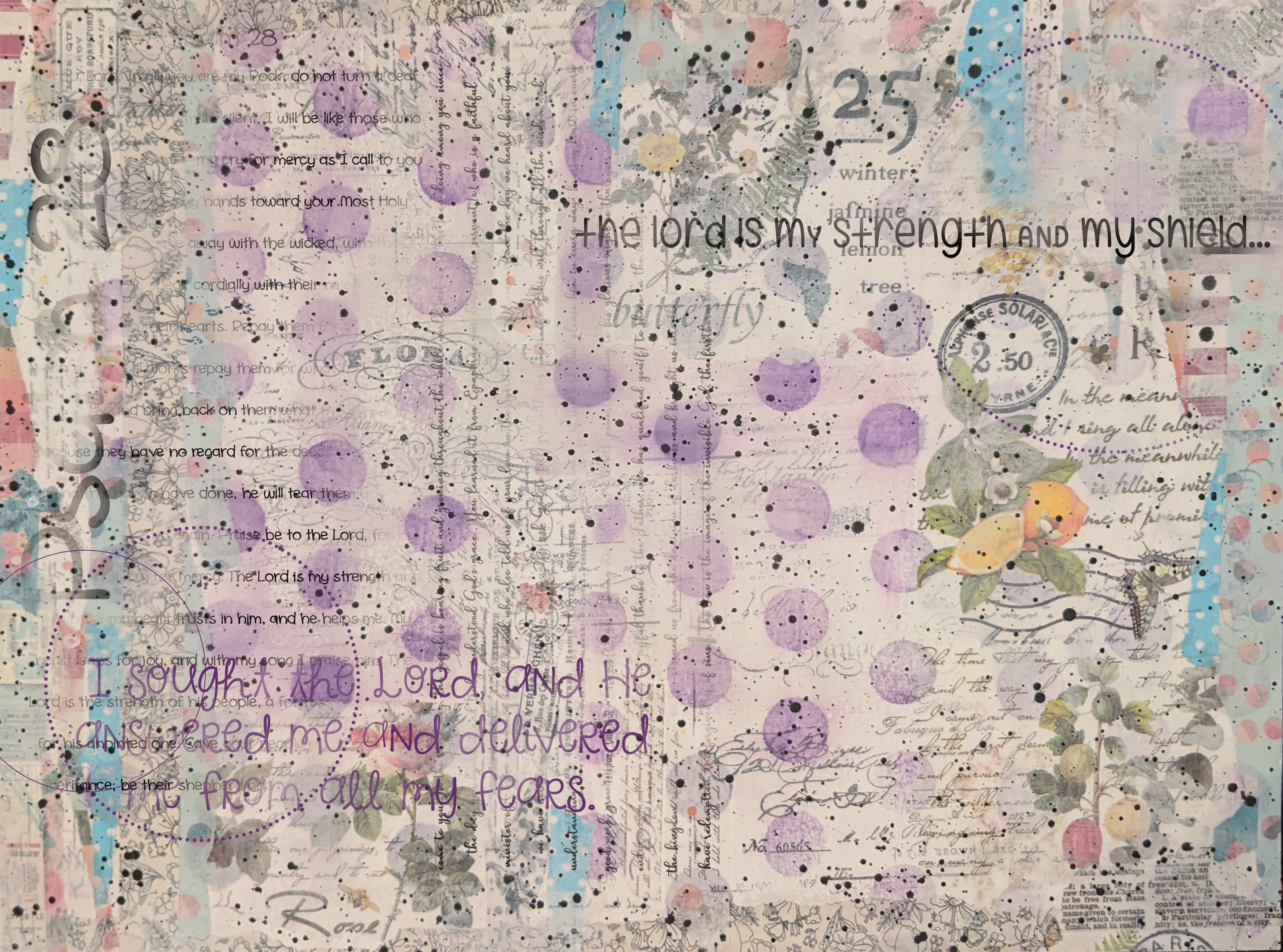 Digital product Pastel Dots with and without Scripture pages, Scrapbooking and Card making, 2 Printable Design Pages