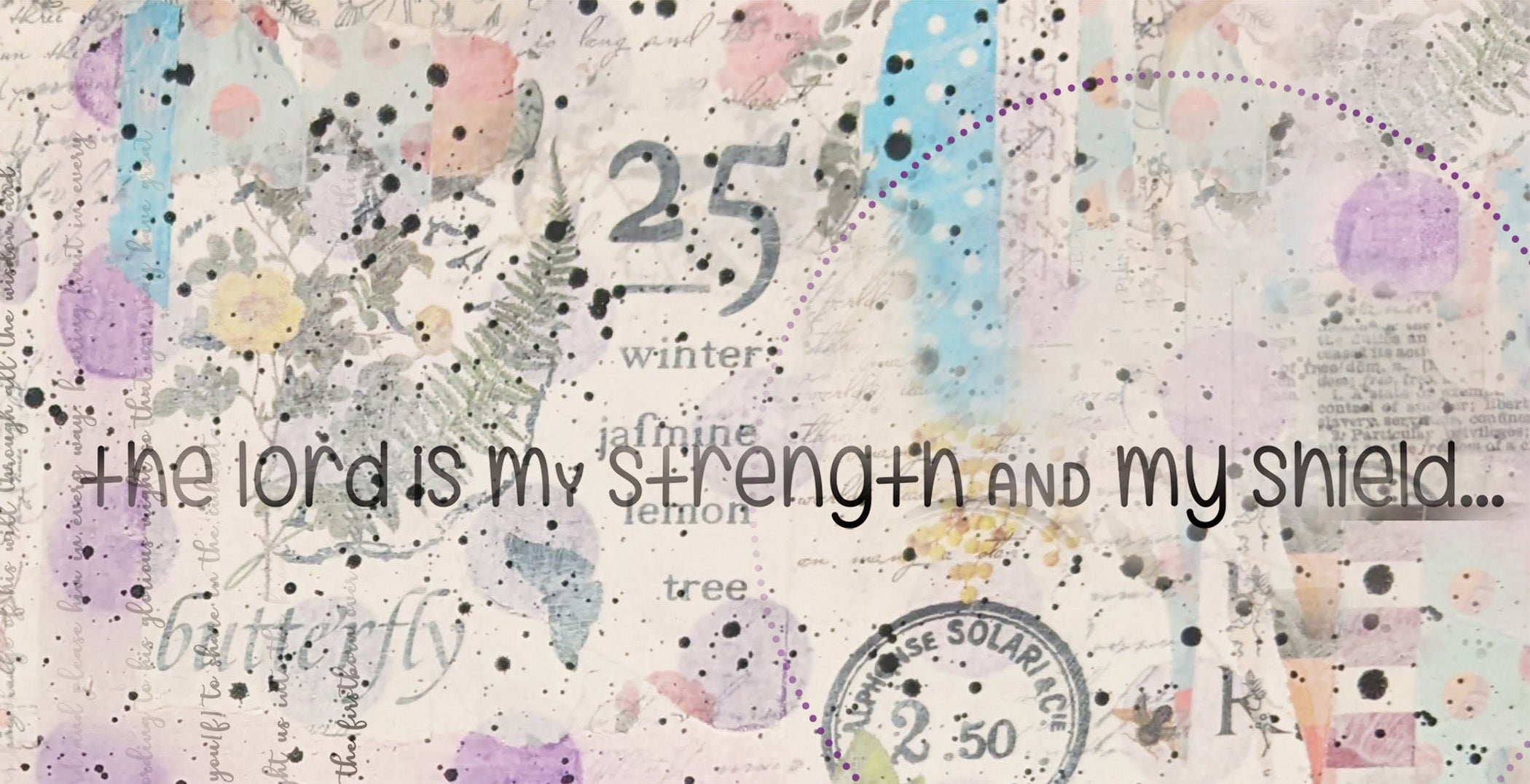 Pastel Dots with Scripture Rice Paper: Grunge Art Journaling, Scripture Background,, Card Making, Scrapbook Paper (13x9.5)